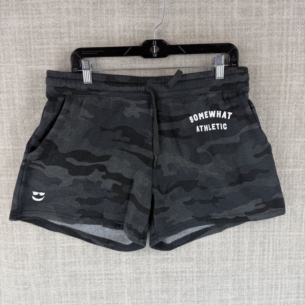 All In Motion Shorts Womens 28 Gray Camouflage Somewhat Athletic Relaxed  Cozy